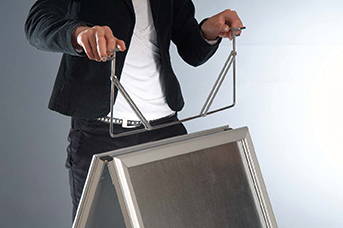 Topbordhouder voor A-bord 70x100 cm